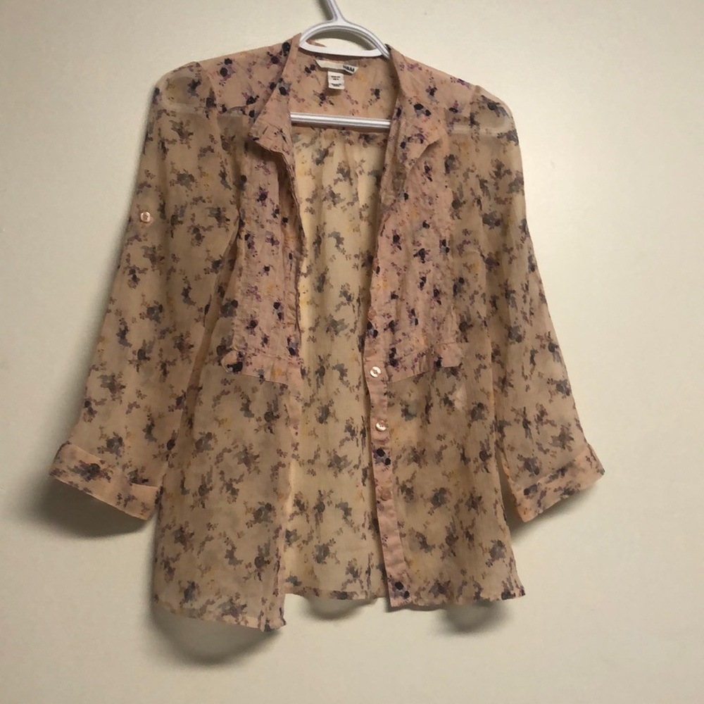 Sheer H&M flower top